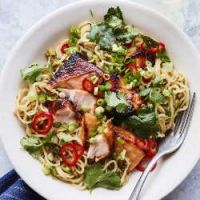 Miso Salmon with Sesame Ginger Noodles