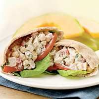 Mediterranean Chicken Salad Pitas